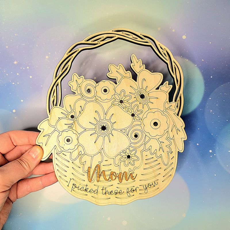 Flowers for Mom, Mother's Day Flower Basket, Child Flower Basket, Mother Gift, Pick Flowers, Outdoor Activity for Child, Flower Collector