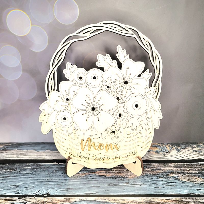 Flowers for Mom, Mother's Day Flower Basket, Child Flower Basket, Mother Gift, Pick Flowers, Outdoor Activity for Child, Flower Collector