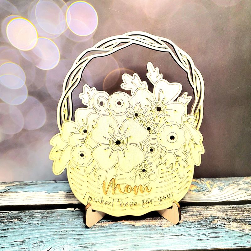 Flowers for Mom, Mother's Day Flower Basket, Child Flower Basket, Mother Gift, Pick Flowers, Outdoor Activity for Child, Flower Collector