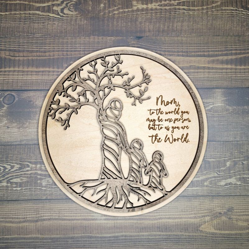 Mom Tree of Life Sign, Grandma Sign, Mother's Day Sign, Mom and Kids Sign (One, Grandma)