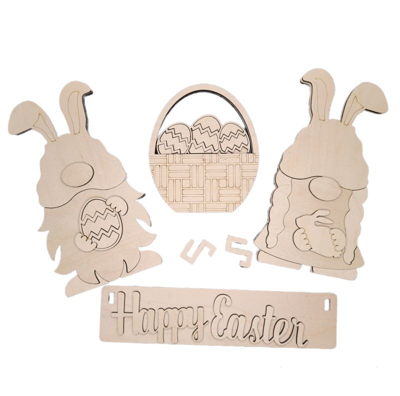 Add On Easter Kit, DIY Interchangeable Wagon Kit, Paint at Home Kit, Shelf Sitter