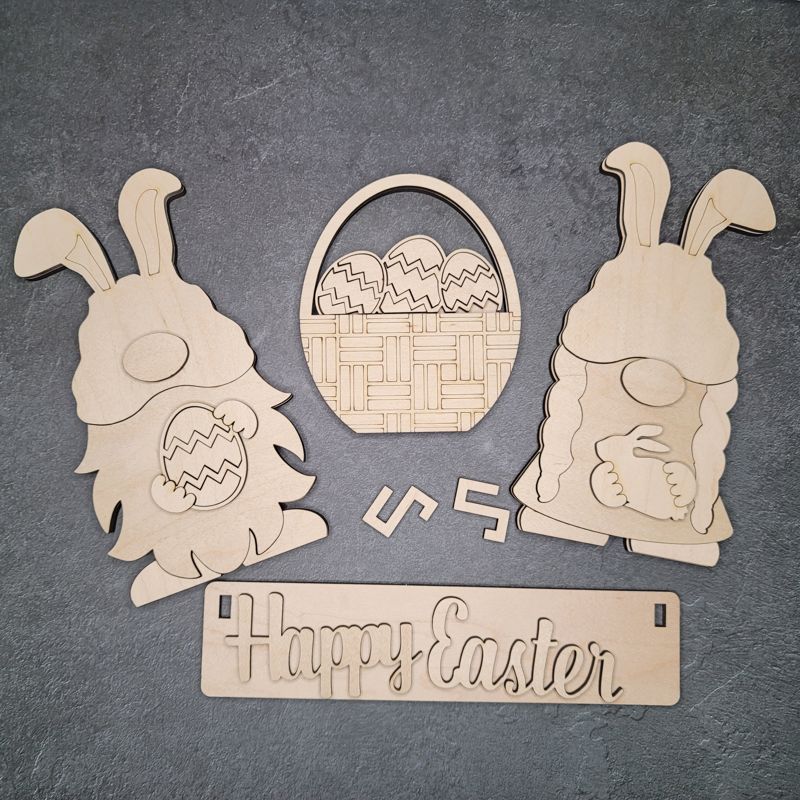 Add On Easter Kit, DIY Interchangeable Wagon Kit, Paint at Home Kit, Shelf Sitter
