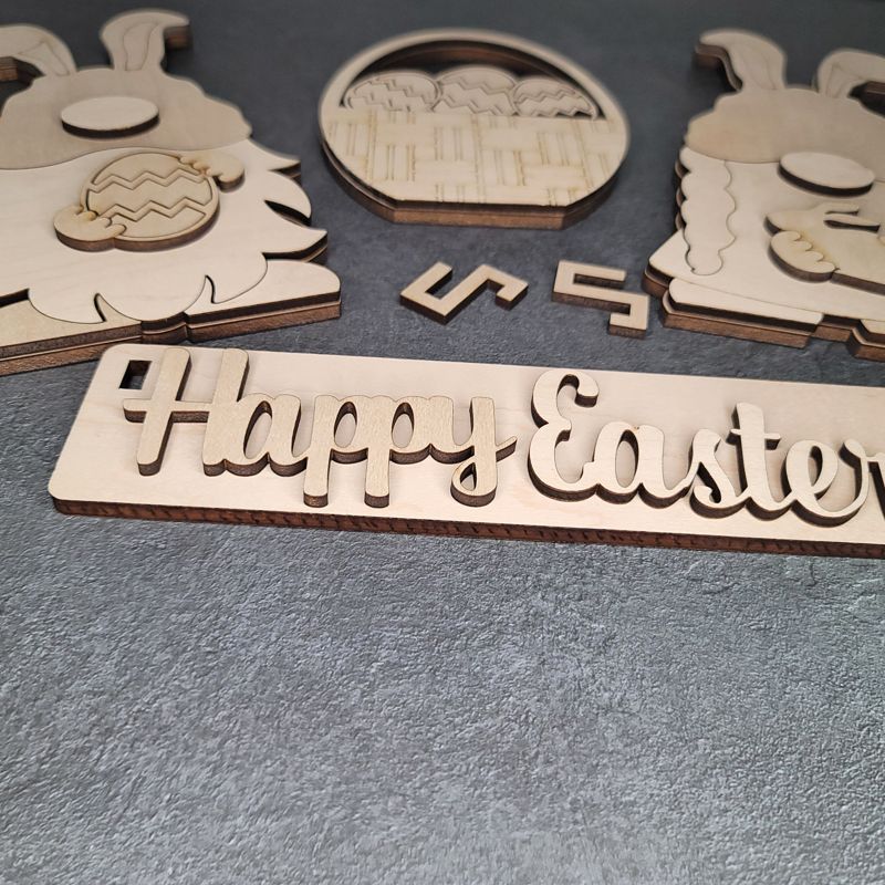 Add On Easter Kit, DIY Interchangeable Wagon Kit, Paint at Home Kit, Shelf Sitter