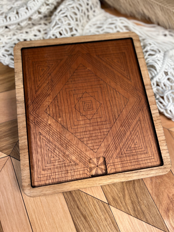 Boho-Engraved Domino Set: Where Art Meets Tradition!