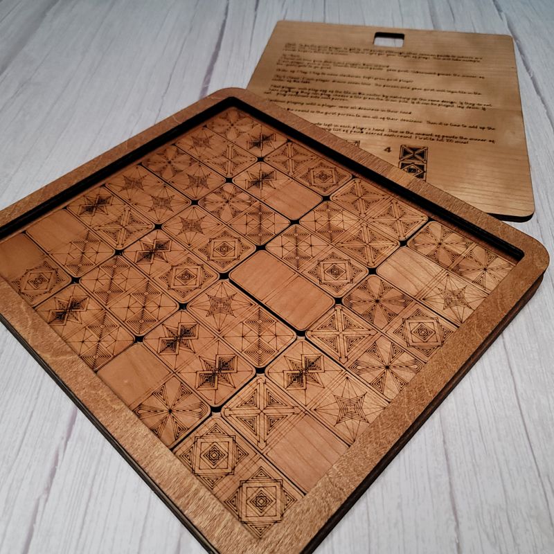 Boho-Engraved Domino Set: Where Art Meets Tradition!