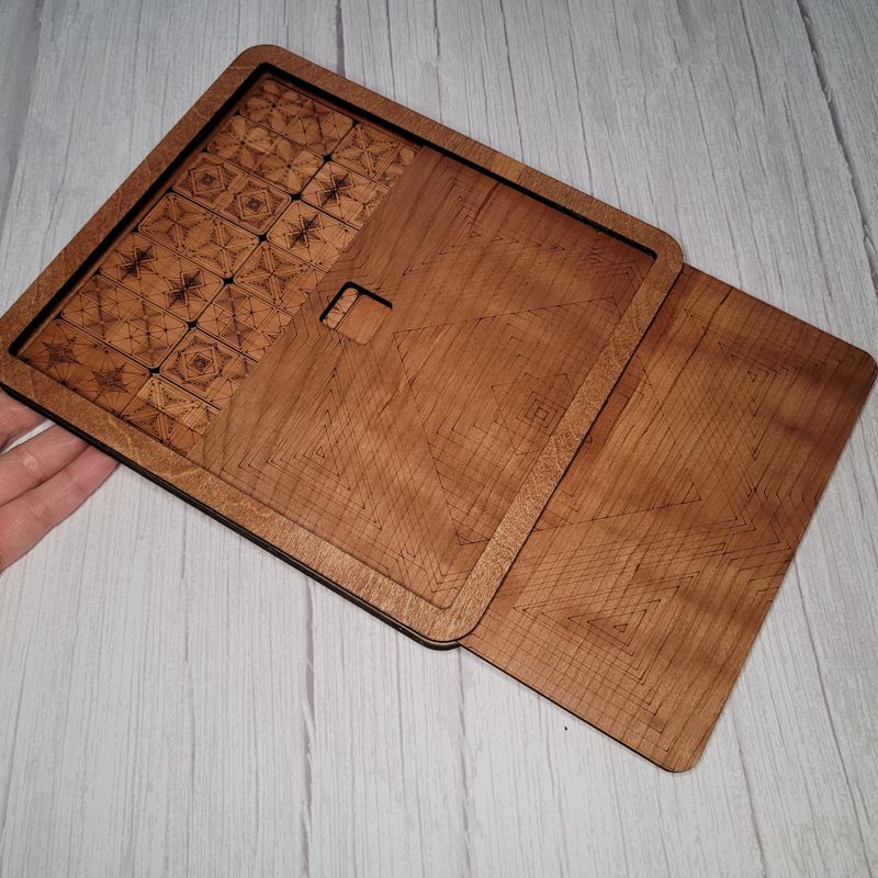 Boho-Engraved Domino Set: Where Art Meets Tradition!