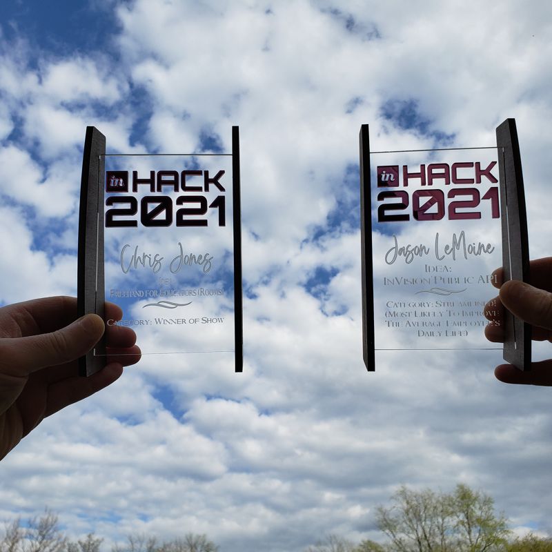 Custom Engraved Acrylic Trophy, Custom Engraved Acrylic Award, Custom Acrylic and Wood Trophies