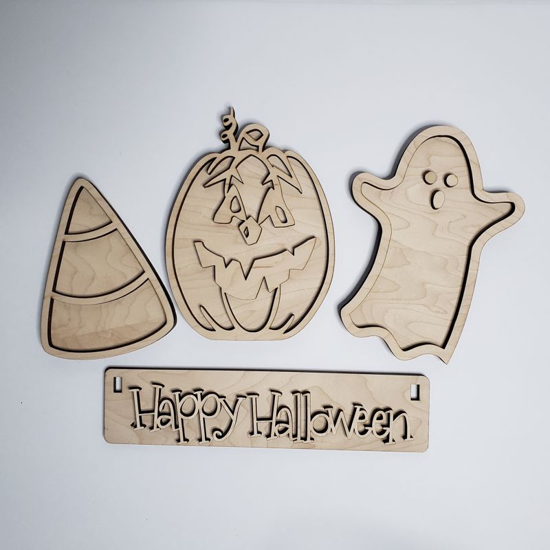 Add On Halloween Kit, DIY Interchangeable Wagon Kit, Paint at Home Kit, Shelf Sitter