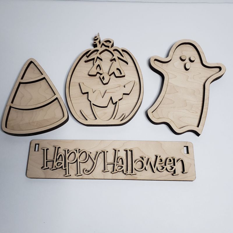 Add On Halloween Kit, DIY Interchangeable Wagon Kit, Paint at Home Kit, Shelf Sitter