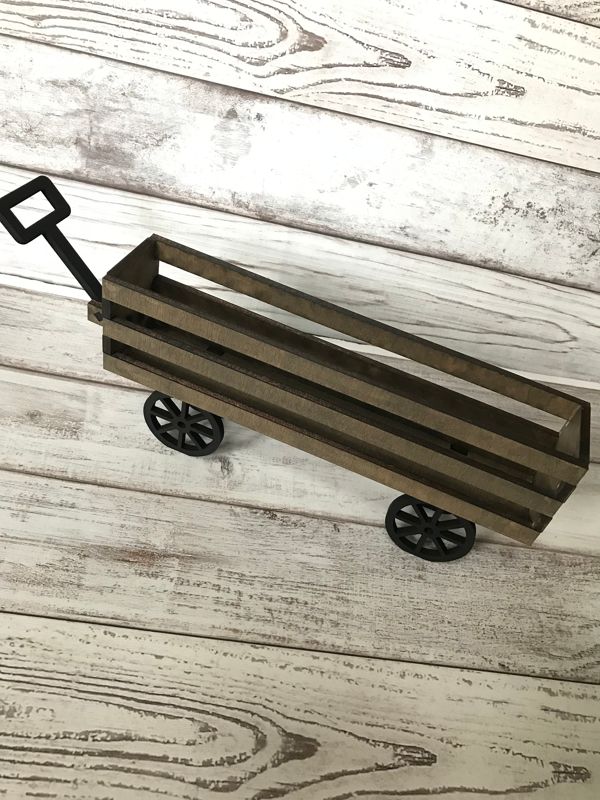 DIY Interchangeable Wagon Kit, Paint at Home Kit, Shelf Sitter, Crate Wagon