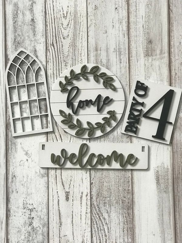 Add On Welcome Family Kit, DIY Interchangeable Wagon Kit, Paint at Home Kit, Shelf Sitter