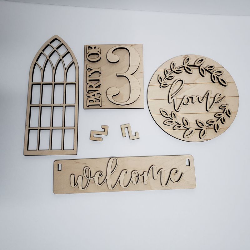 Add On Welcome Family Kit, DIY Interchangeable Wagon Kit, Paint at Home Kit, Shelf Sitter
