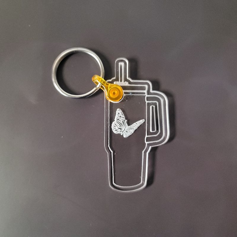 Butterfly Stanley, **FREE KEYCHAIN**,Dragonfly Stanley, Engraved 40 oz Tumbler, Stanley Sprinkle Kindness, Quencher H2.0, Personalized (30oz Fog H2.0)