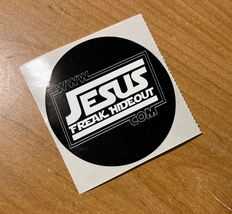 JFH BW Empire Logo Circle Sticker (1)