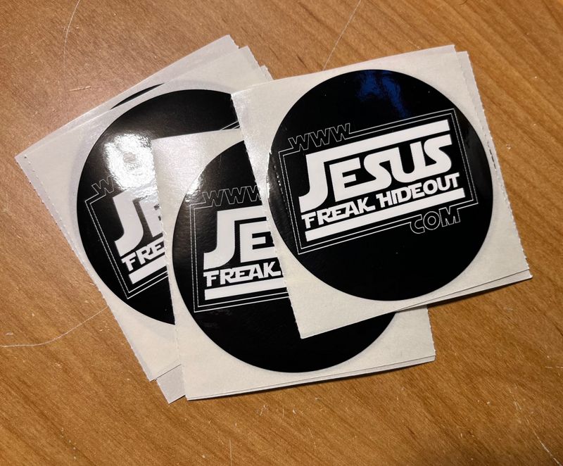 JFH BW Empire Logo Circle Sticker (1)