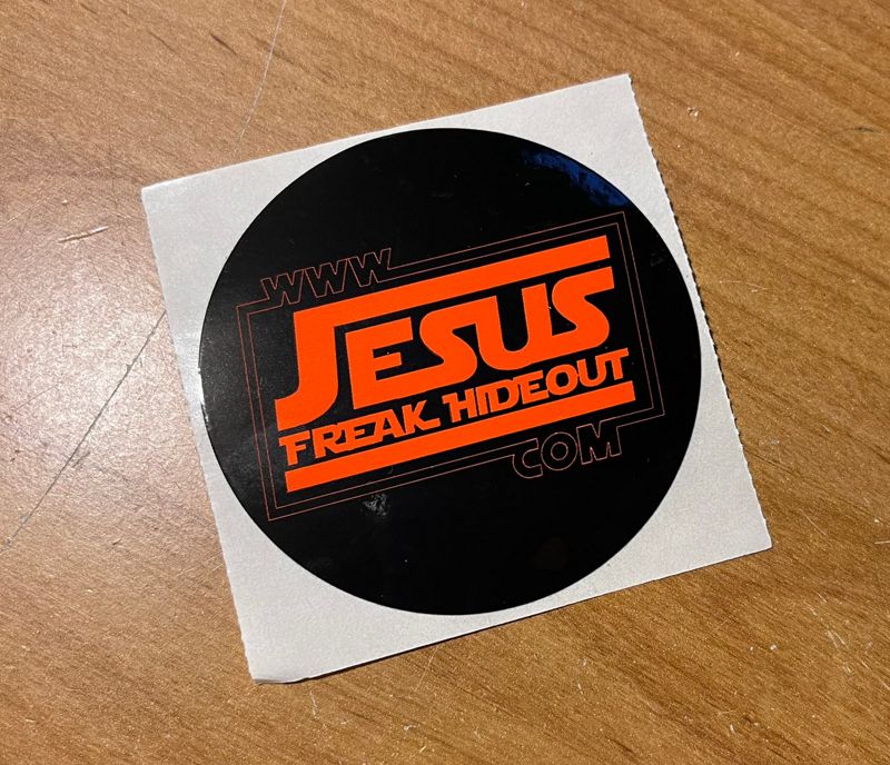 JFH Red Empire Logo Circle Sticker (1)