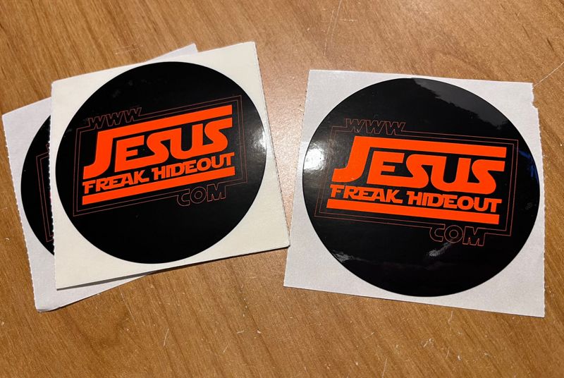 JFH Red Empire Logo Circle Sticker (1)