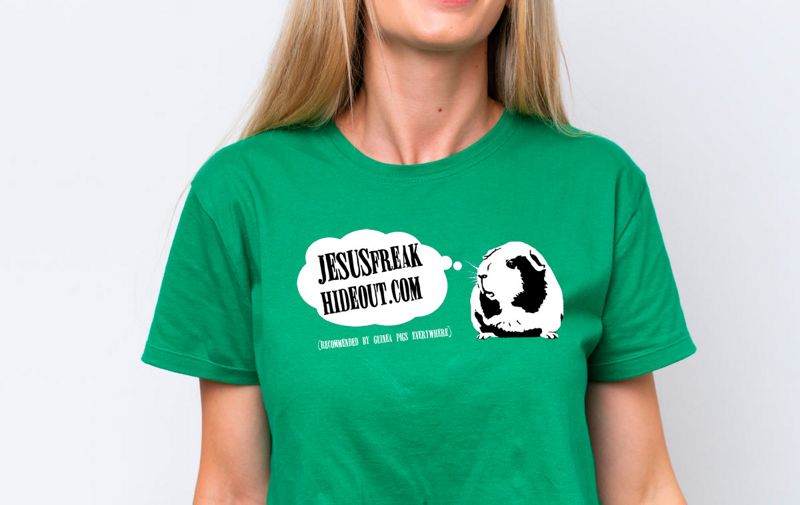 JFH "Chewie" Guinea Pig Tee - Green - Unisex (2XL)