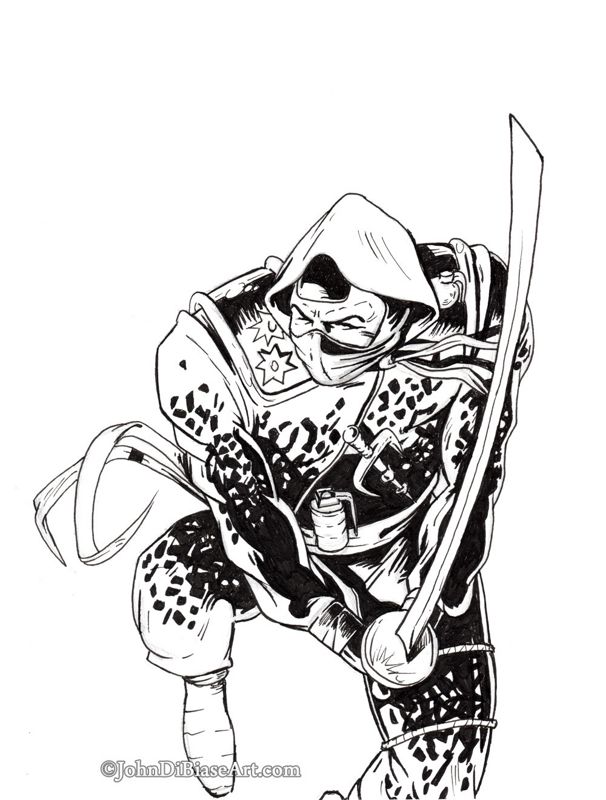 Storm Shadow G.I. Joe Marker Drawing Print 8.5 x 11