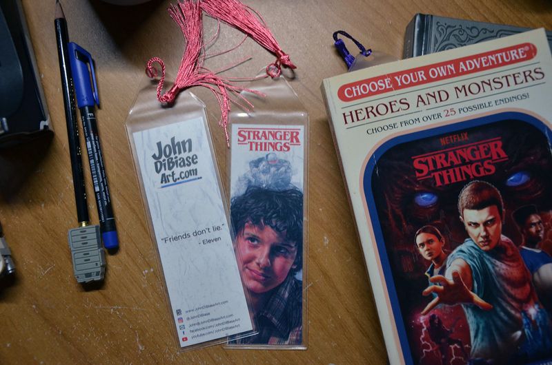Eleven (Millie Bobby Brown) Stranger Things 7.75 x 2.30 Bookmark with Tassel