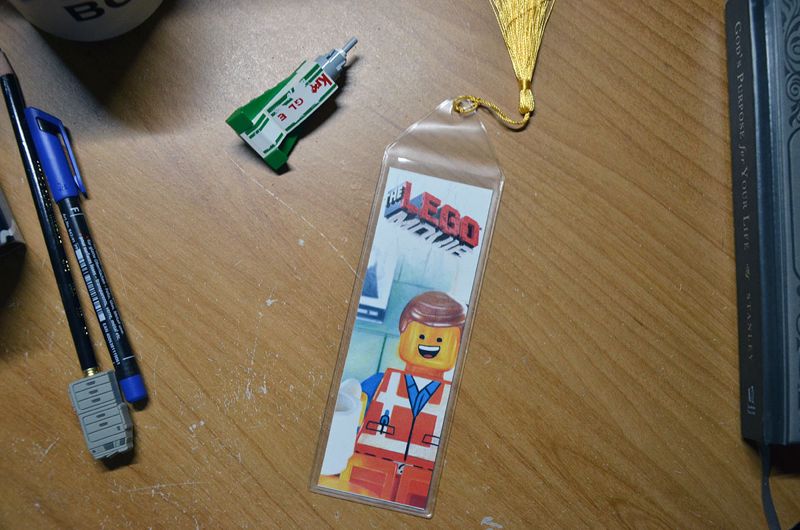 The LEGO Movie Emmet Brickowski 7.75 x 2.30 Bookmark with Tassel
