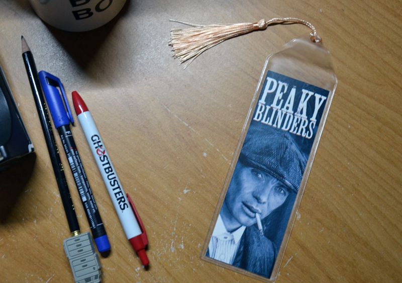 Cillian Murphy as Tommy Shelby in Peaky Blinders 7.75 x 2.30 Bookmark with Tassel