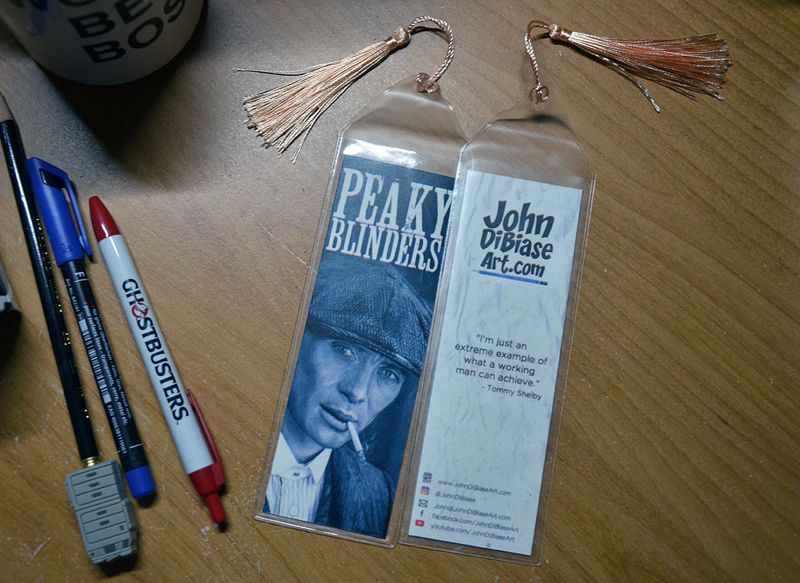 Cillian Murphy as Tommy Shelby in Peaky Blinders 7.75 x 2.30 Bookmark with Tassel