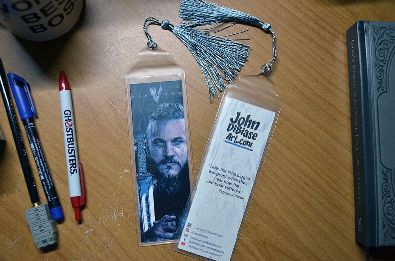 Travis Fimmel as Ragnar Lothbrok in "Vikings" 7.75 x 2.30 Bookmark with Tassel