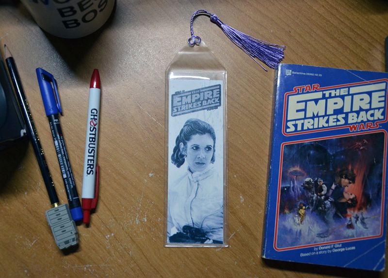 Leia Organa Carrie Fisher Empire Strikes Back 7.75 x 2.30 Bookmark with Tassel