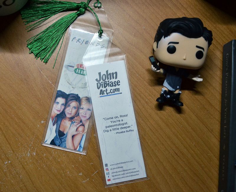 Friends Monica Gellar, Rachel Green, Phoebe Buffay - Courtney Cox, Jennifer Aniston, Lisa Kudrow 7.75 x 2.30 Bookmark with Tassel