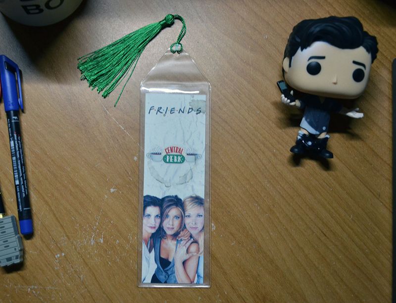 Friends Monica Gellar, Rachel Green, Phoebe Buffay - Courtney Cox, Jennifer Aniston, Lisa Kudrow 7.75 x 2.30 Bookmark with Tassel