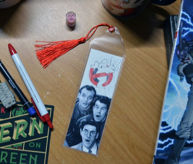 Peter, Egon & Ray Ghostbusters II 7.75 x 2.30 Bookmark with Tassel