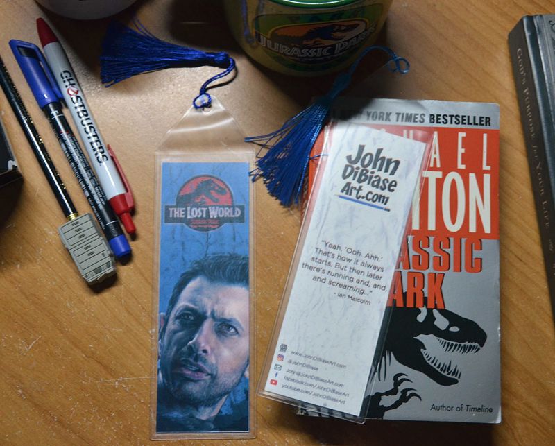 Jeff Goldblum as Dr. Ian Malcom in Jurassic Park: The Lost World 7.75 x 2.30 Bookmark with Tassel