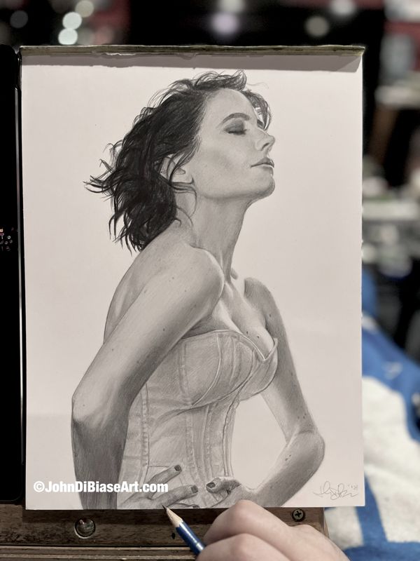Eva Green Original Graphite Drawing (NOT a print) 9 x 12