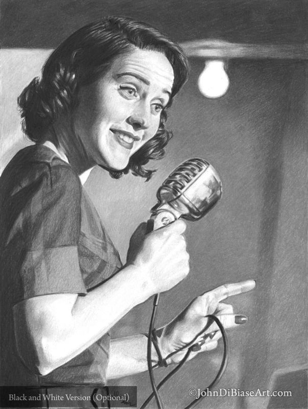 The Marvelous Mrs. Midge Maisel (Rachel Brosnahan) Colored Pencil Drawing Print 8.5 x 11