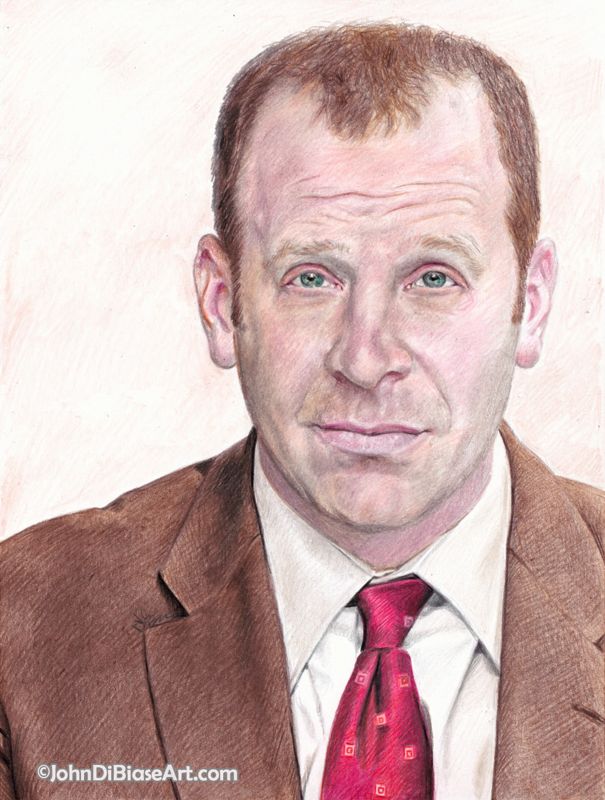 Toby Flenderson (Paul Lieberstein) from "The Office" Drawing Print 8.5 x 11