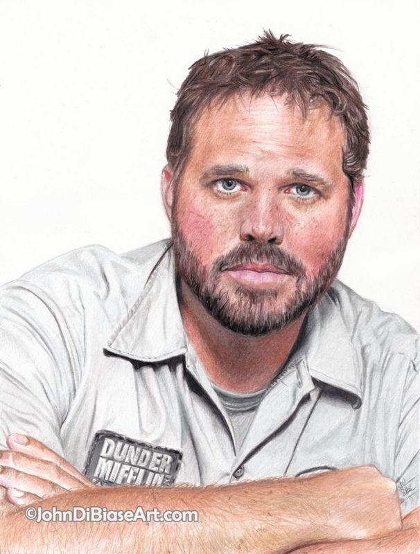 Roy Anderson (David Denman) from "The Office" Drawing Print 8.5 x 11