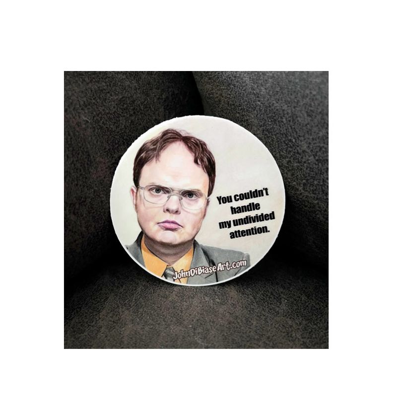 Dwight Schrute "The Office" 2.5" Vinyl Circle Sticker