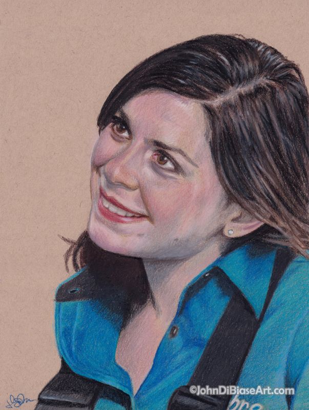 Cathy Simms from  TV's "The Office" Colored Pencil Drawing Print (Lindsey Broad)