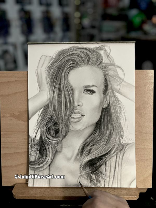 Joanna Krupa Original Drawing (9 x 12) - NOT A PRINT