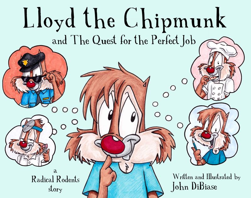 DIGITAL "Lloyd the Chipmunk and the Quest for the Perfect Job" Childrens Book (Wider Format) - PDF File