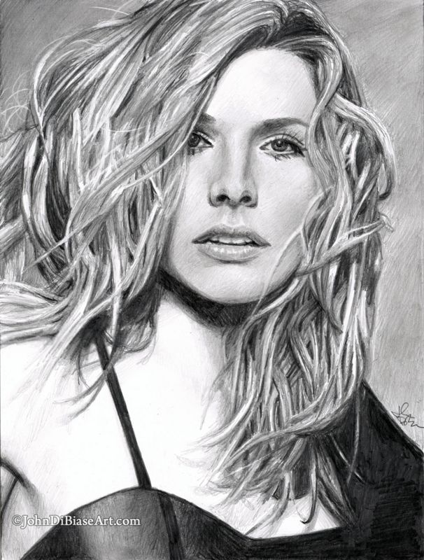 Kristen Bell Drawing Print