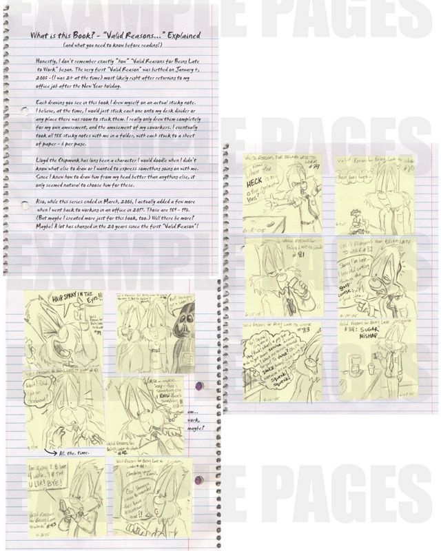 DIGITAL**DISCOUNTED SALE PRICE** "Valid Reasons for Being Late to Work" (feat. Lloyd the Chipmunk) - PDF File