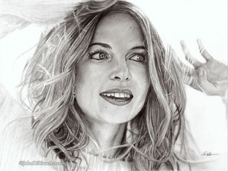 Heather Graham Drawing Print 11 x 8.5