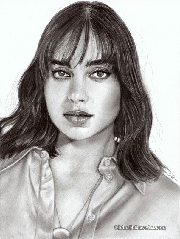 Melissa Barrera Drawing Print 8.5 x 11