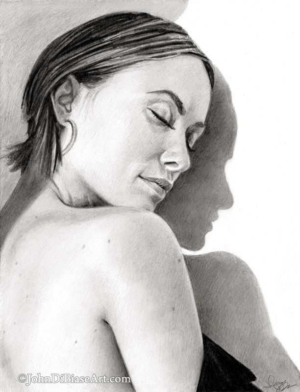 Olivia Wilde "Against the Wall" Drawing Print