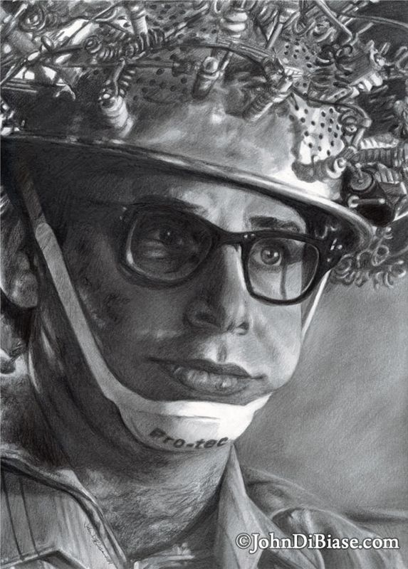 Rick Moranis as Louis Tully / Vinz Clortho in Ghostbusters Original Graphite Pencil Drawing (NOT a print) 9" x 12"
