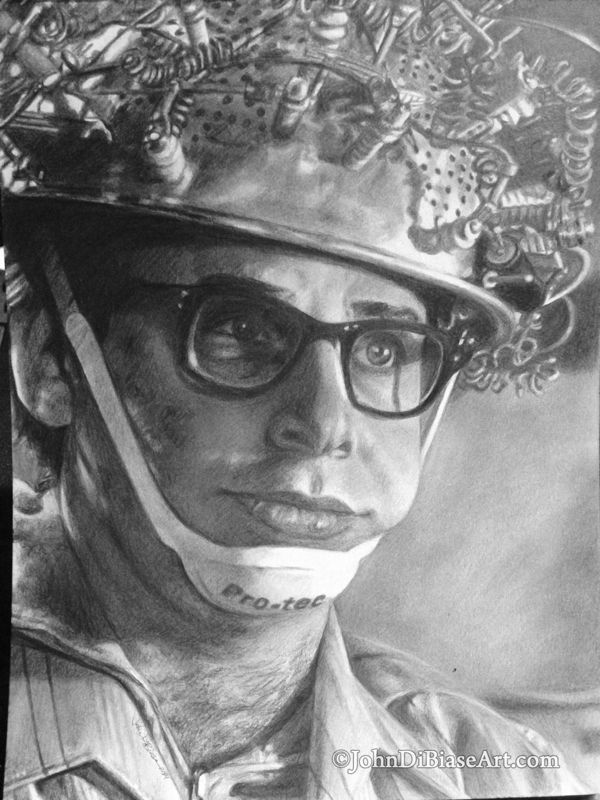 Rick Moranis as Louis Tully / Vinz Clortho in Ghostbusters Original Graphite Pencil Drawing (NOT a print) 9" x 12"