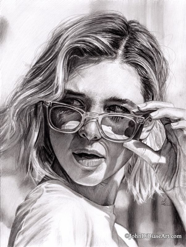 Isabel May Original Graphite Realistic Pencil Drawing (NOT a print) 9" x 12"