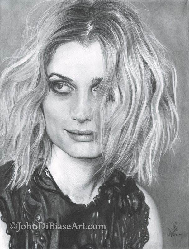 Alison Sudol Original Realistic Graphite Drawing (NOT a print) 9"x12"